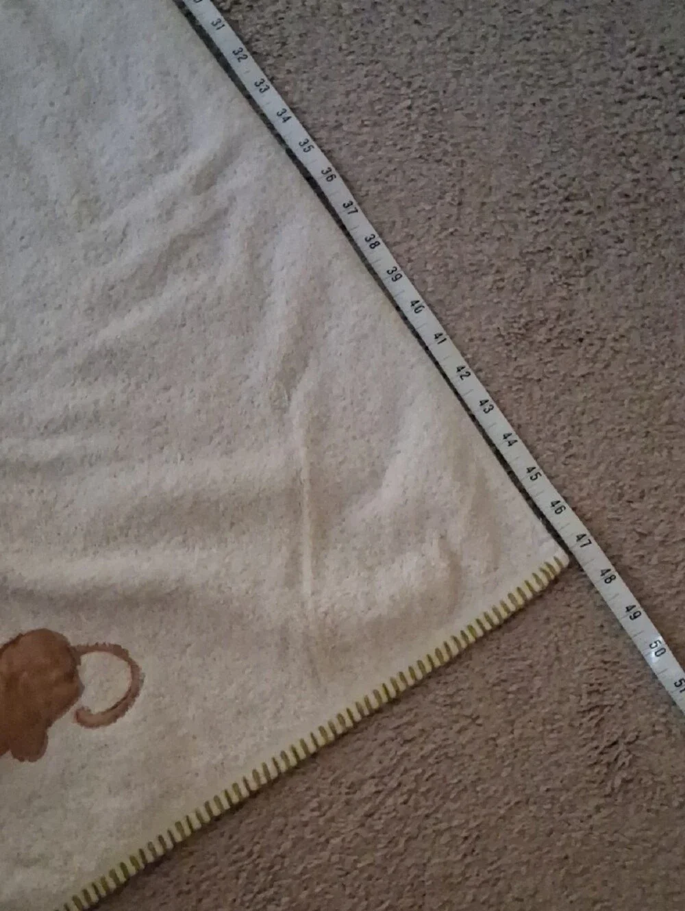 Homegoods Kids Cream Color Towel with Lion & Palm Tree Embroidery on Front